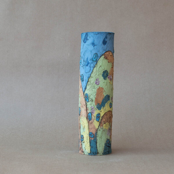 Otway Landscape , textured slip , cylinder - SOLD!