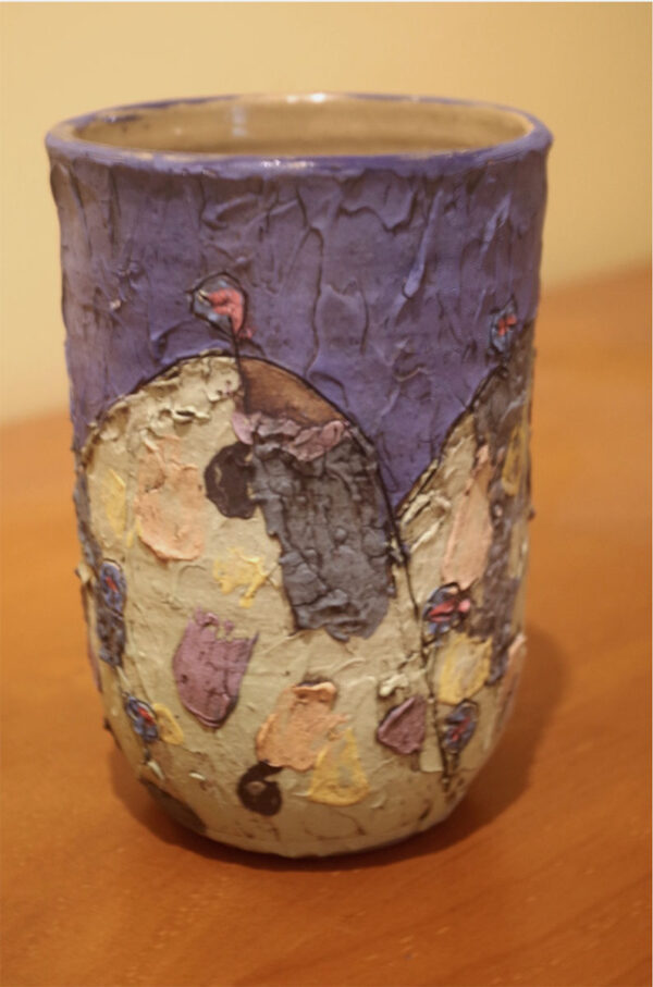 Otway Landscape. textured vase
